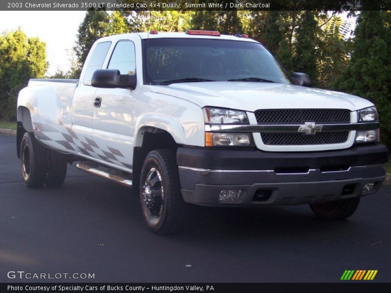 Summit White / Dark Charcoal 2003 Chevrolet Silverado 3500 LT Extended Cab 4x4 Dually