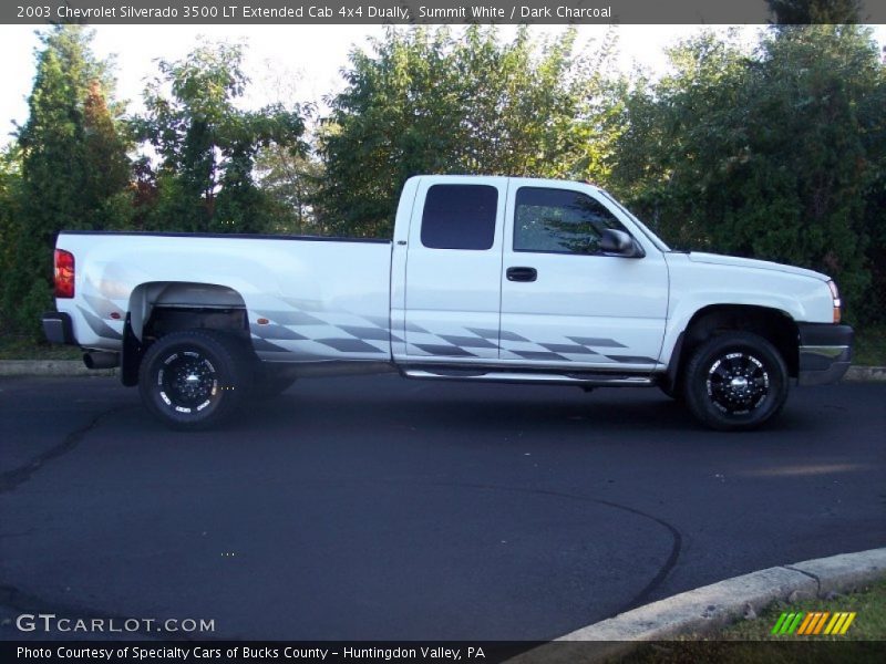 Summit White / Dark Charcoal 2003 Chevrolet Silverado 3500 LT Extended Cab 4x4 Dually