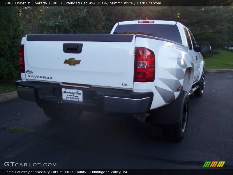 Summit White / Dark Charcoal 2003 Chevrolet Silverado 3500 LT Extended Cab 4x4 Dually