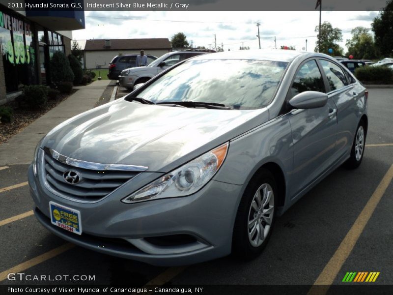 Iridescent Silver Blue Metallic / Gray 2011 Hyundai Sonata GLS