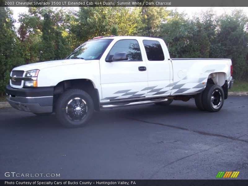  2003 Silverado 3500 LT Extended Cab 4x4 Dually Summit White