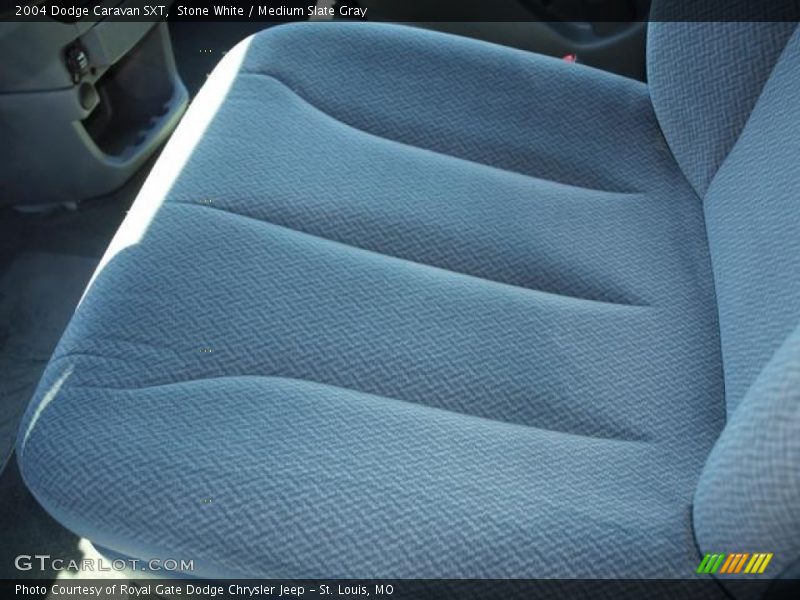 Stone White / Medium Slate Gray 2004 Dodge Caravan SXT