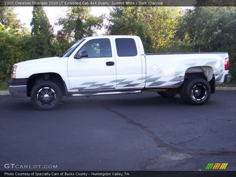 Summit White / Dark Charcoal 2003 Chevrolet Silverado 3500 LT Extended Cab 4x4 Dually