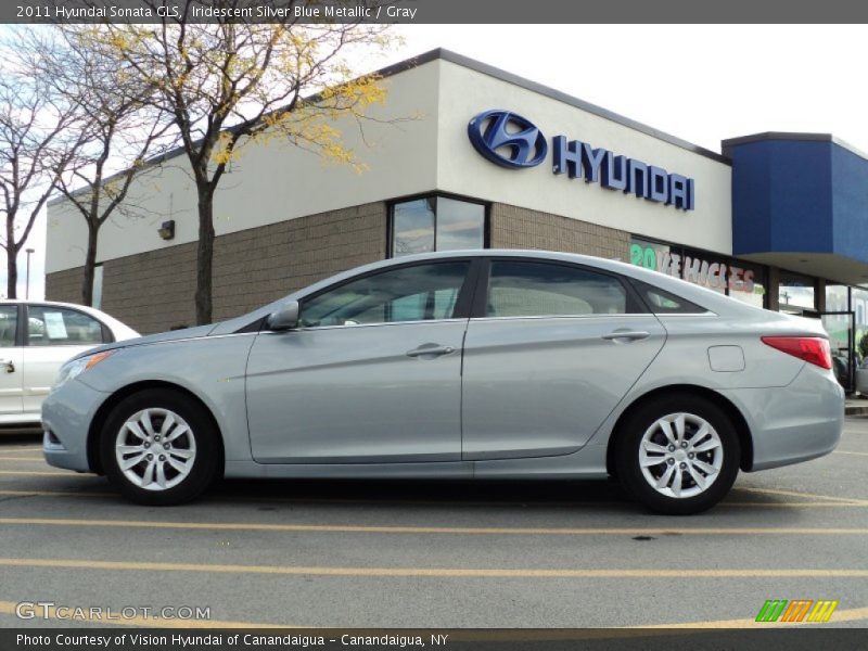 Iridescent Silver Blue Metallic / Gray 2011 Hyundai Sonata GLS