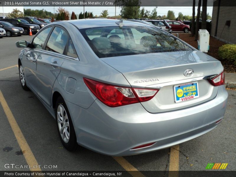 Iridescent Silver Blue Metallic / Gray 2011 Hyundai Sonata GLS