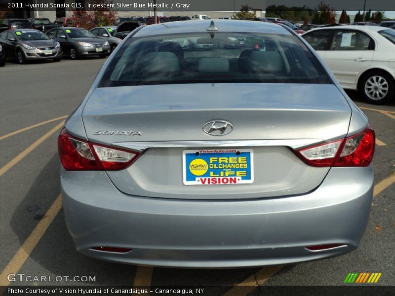 Iridescent Silver Blue Metallic / Gray 2011 Hyundai Sonata GLS