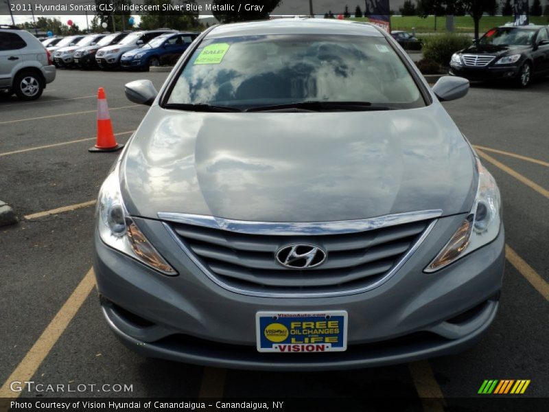 Iridescent Silver Blue Metallic / Gray 2011 Hyundai Sonata GLS