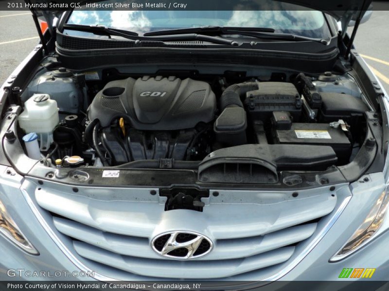 Iridescent Silver Blue Metallic / Gray 2011 Hyundai Sonata GLS