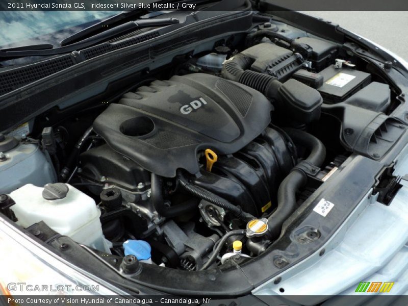 Iridescent Silver Blue Metallic / Gray 2011 Hyundai Sonata GLS