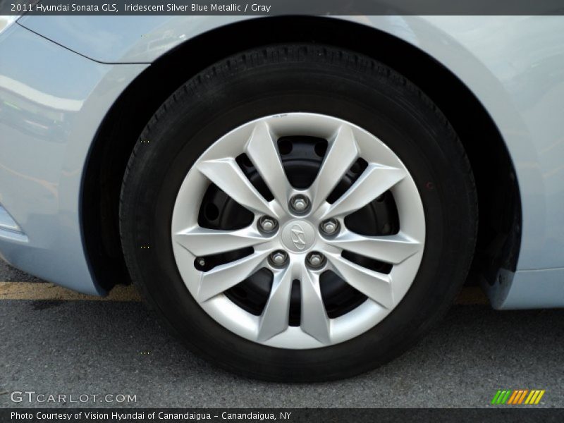 Iridescent Silver Blue Metallic / Gray 2011 Hyundai Sonata GLS