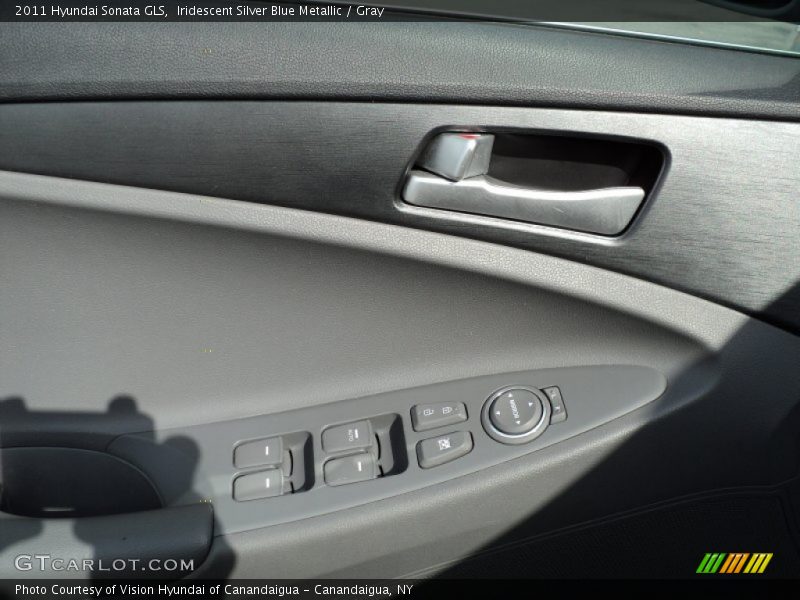 Iridescent Silver Blue Metallic / Gray 2011 Hyundai Sonata GLS