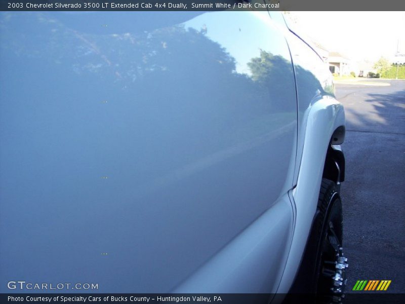 Summit White / Dark Charcoal 2003 Chevrolet Silverado 3500 LT Extended Cab 4x4 Dually