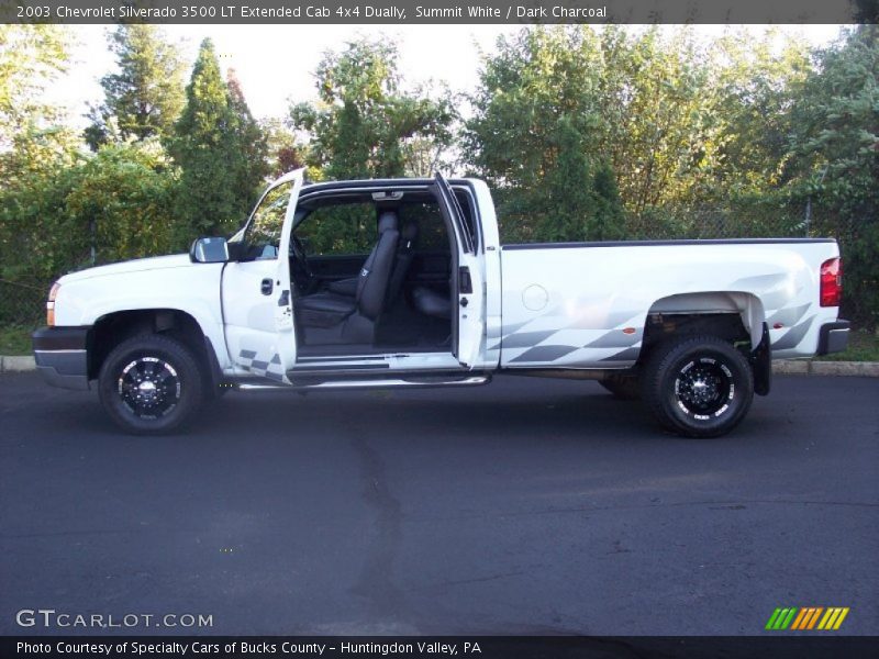 Summit White / Dark Charcoal 2003 Chevrolet Silverado 3500 LT Extended Cab 4x4 Dually