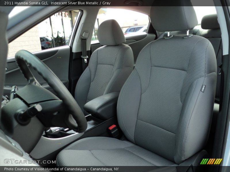 Iridescent Silver Blue Metallic / Gray 2011 Hyundai Sonata GLS