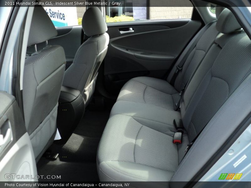 Iridescent Silver Blue Metallic / Gray 2011 Hyundai Sonata GLS