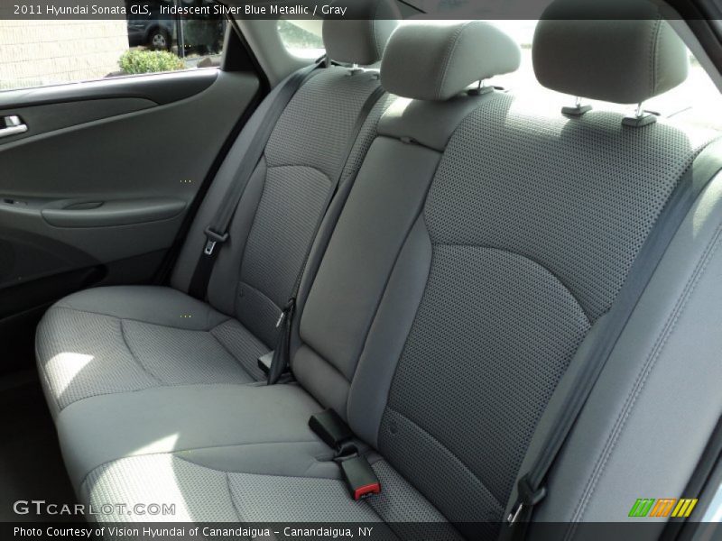 Iridescent Silver Blue Metallic / Gray 2011 Hyundai Sonata GLS
