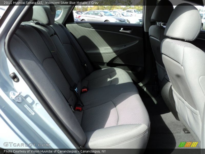 Iridescent Silver Blue Metallic / Gray 2011 Hyundai Sonata GLS