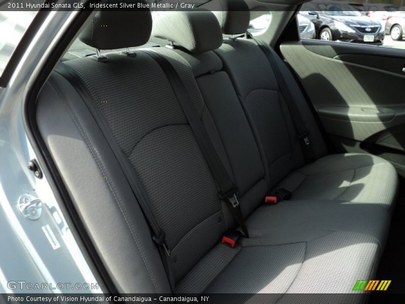 Iridescent Silver Blue Metallic / Gray 2011 Hyundai Sonata GLS
