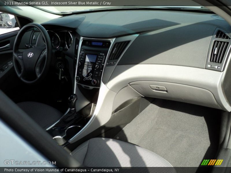 Iridescent Silver Blue Metallic / Gray 2011 Hyundai Sonata GLS