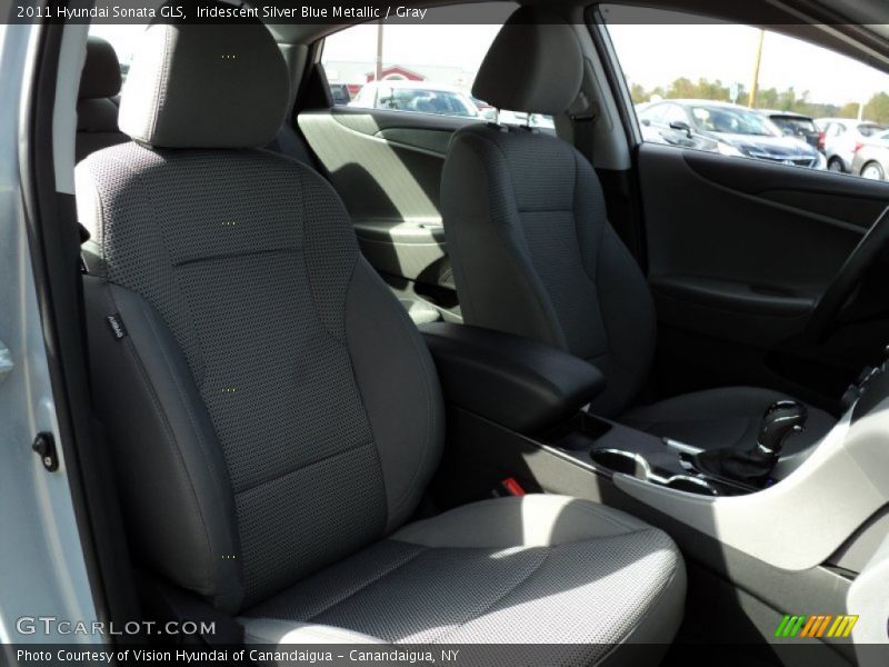 Iridescent Silver Blue Metallic / Gray 2011 Hyundai Sonata GLS