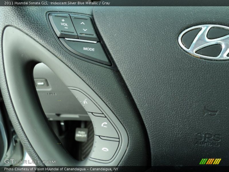 Iridescent Silver Blue Metallic / Gray 2011 Hyundai Sonata GLS