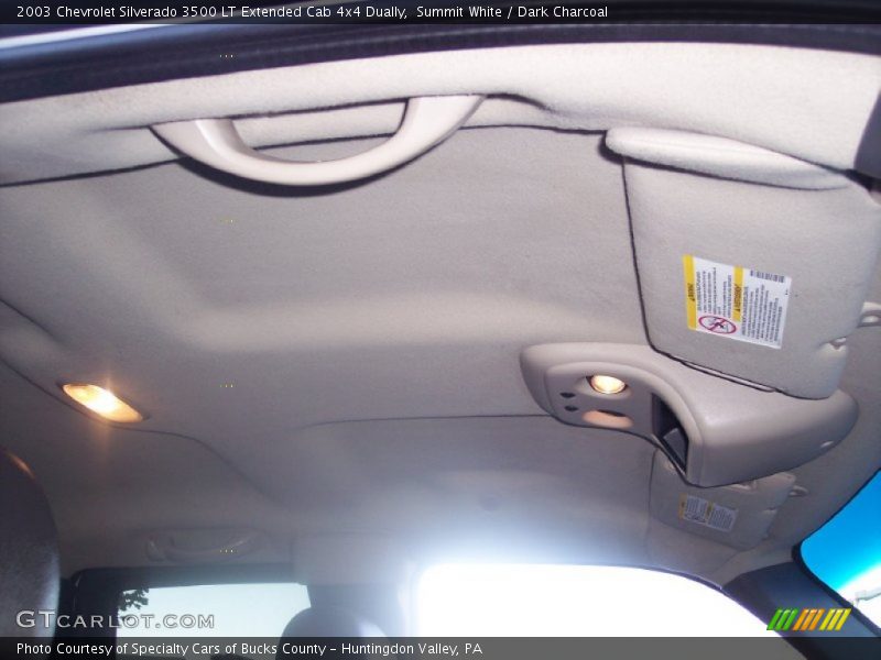 Summit White / Dark Charcoal 2003 Chevrolet Silverado 3500 LT Extended Cab 4x4 Dually