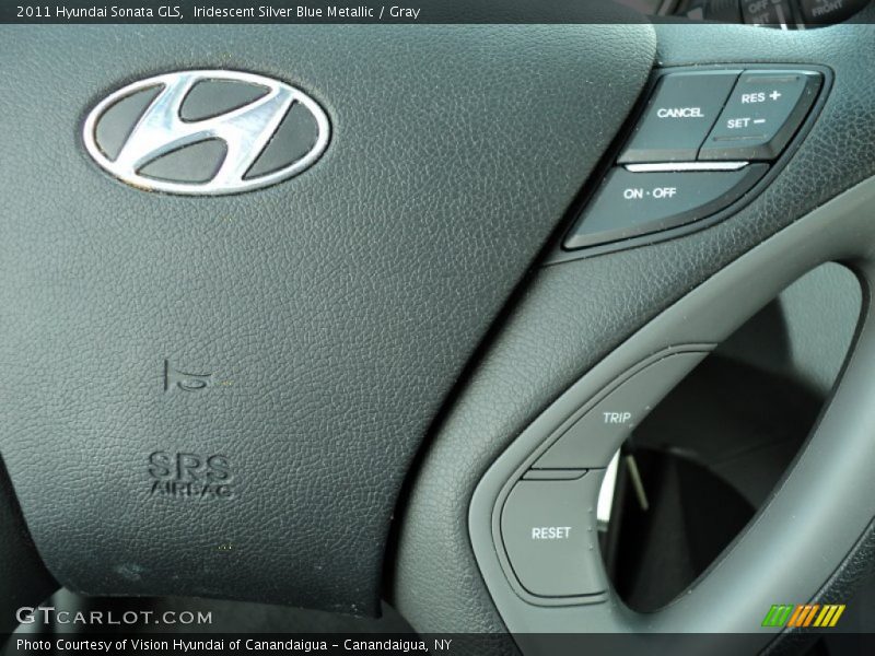 Iridescent Silver Blue Metallic / Gray 2011 Hyundai Sonata GLS