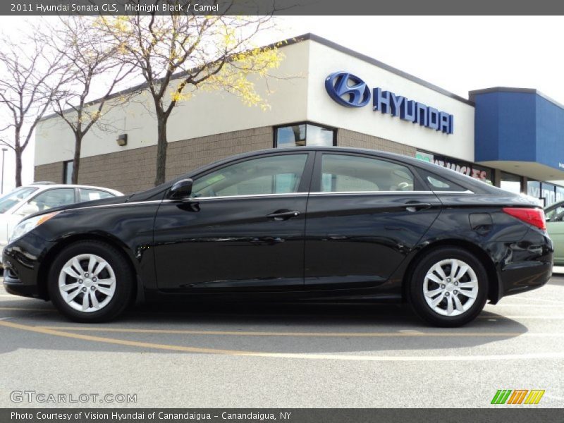 Midnight Black / Camel 2011 Hyundai Sonata GLS