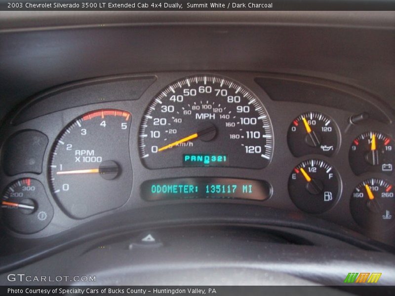  2003 Silverado 3500 LT Extended Cab 4x4 Dually LT Extended Cab 4x4 Dually Gauges