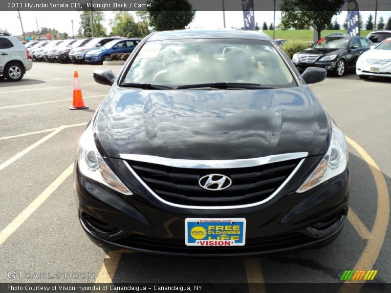 Midnight Black / Camel 2011 Hyundai Sonata GLS