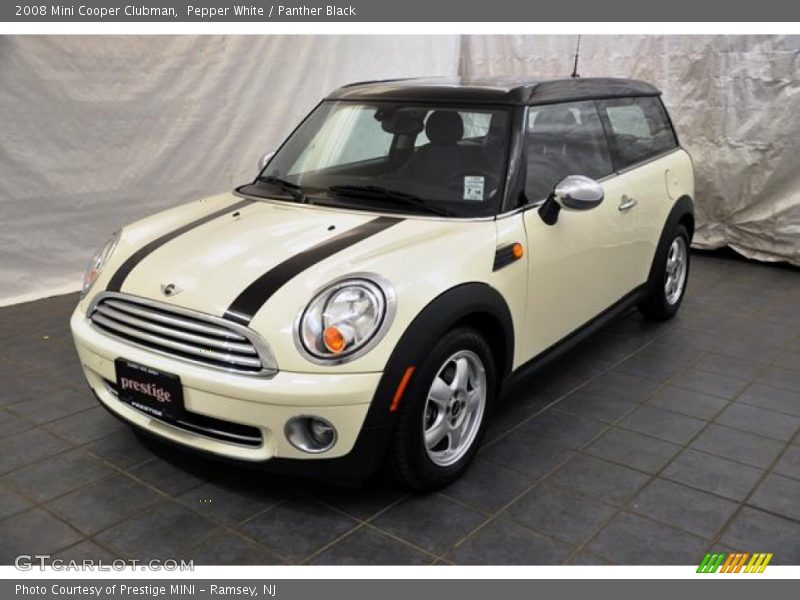 Pepper White / Panther Black 2008 Mini Cooper Clubman