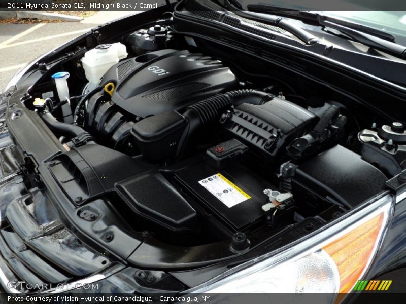 Midnight Black / Camel 2011 Hyundai Sonata GLS