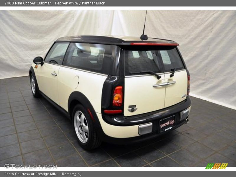Pepper White / Panther Black 2008 Mini Cooper Clubman