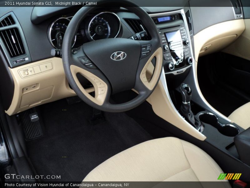 Midnight Black / Camel 2011 Hyundai Sonata GLS