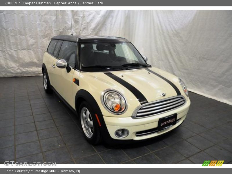 Pepper White / Panther Black 2008 Mini Cooper Clubman