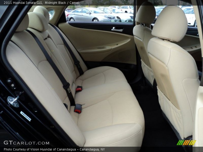 Midnight Black / Camel 2011 Hyundai Sonata GLS