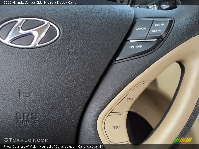 Midnight Black / Camel 2011 Hyundai Sonata GLS
