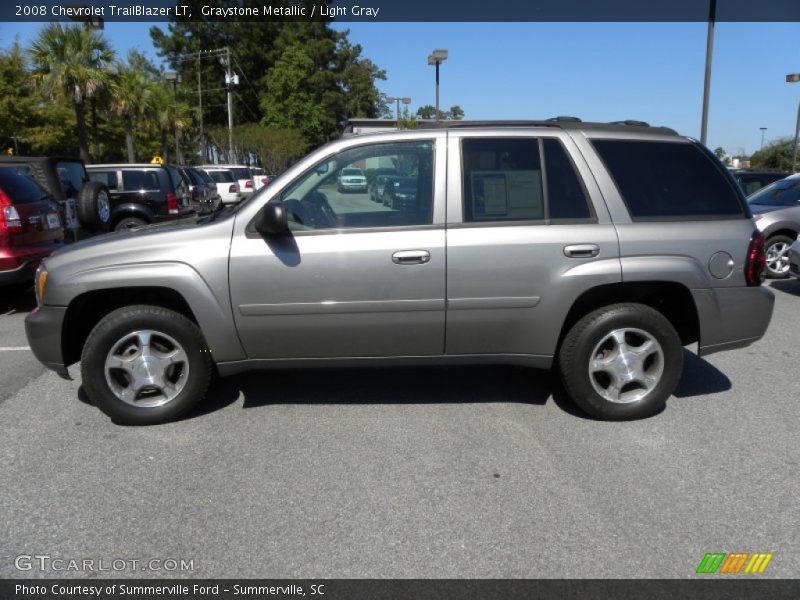 Graystone Metallic / Light Gray 2008 Chevrolet TrailBlazer LT