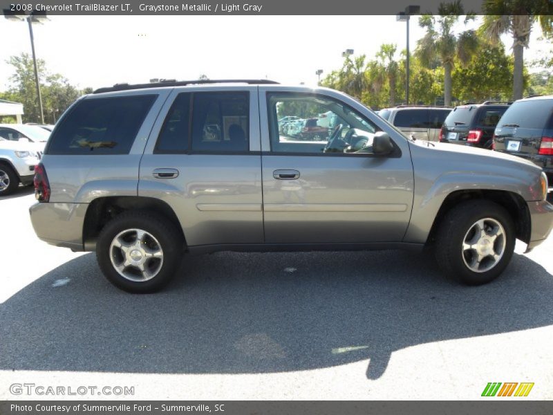 Graystone Metallic / Light Gray 2008 Chevrolet TrailBlazer LT