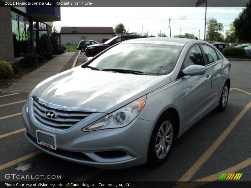 Radiant Silver / Gray 2011 Hyundai Sonata GLS