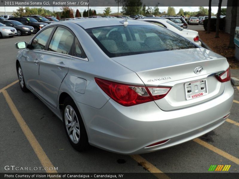 Radiant Silver / Gray 2011 Hyundai Sonata GLS