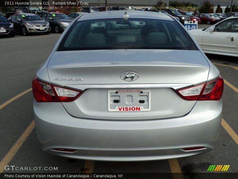 Radiant Silver / Gray 2011 Hyundai Sonata GLS