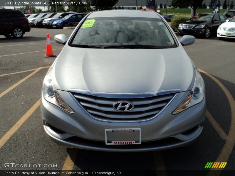 Radiant Silver / Gray 2011 Hyundai Sonata GLS