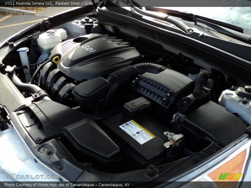 Radiant Silver / Gray 2011 Hyundai Sonata GLS