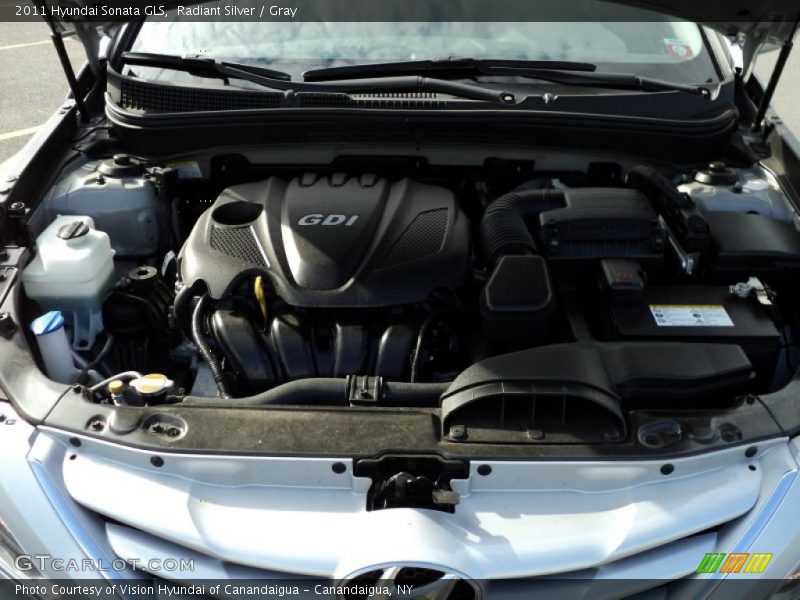 Radiant Silver / Gray 2011 Hyundai Sonata GLS
