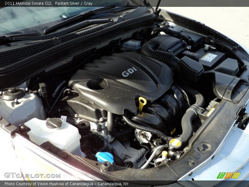 Radiant Silver / Gray 2011 Hyundai Sonata GLS