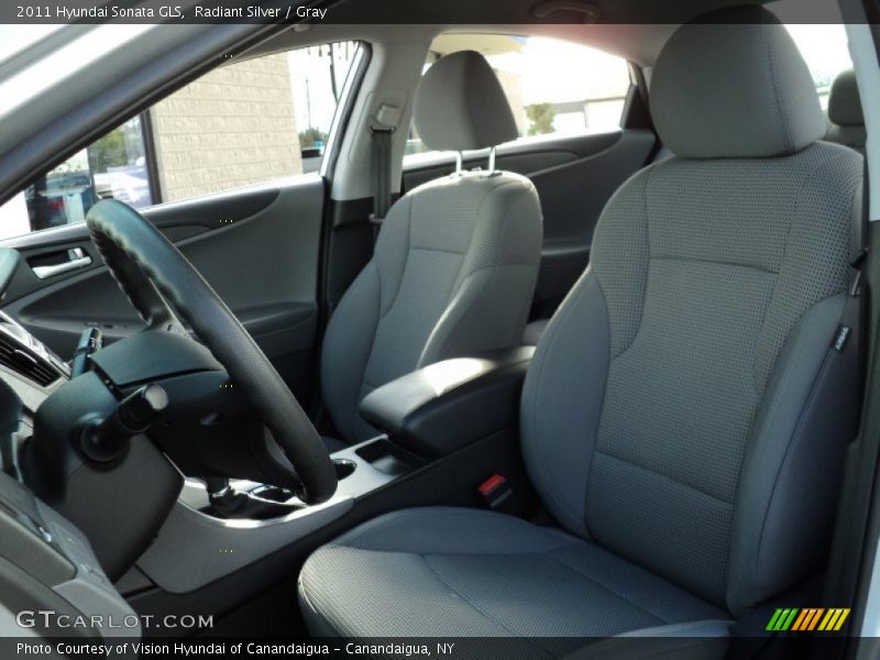 Radiant Silver / Gray 2011 Hyundai Sonata GLS
