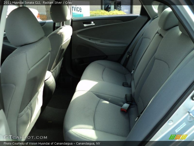 Radiant Silver / Gray 2011 Hyundai Sonata GLS