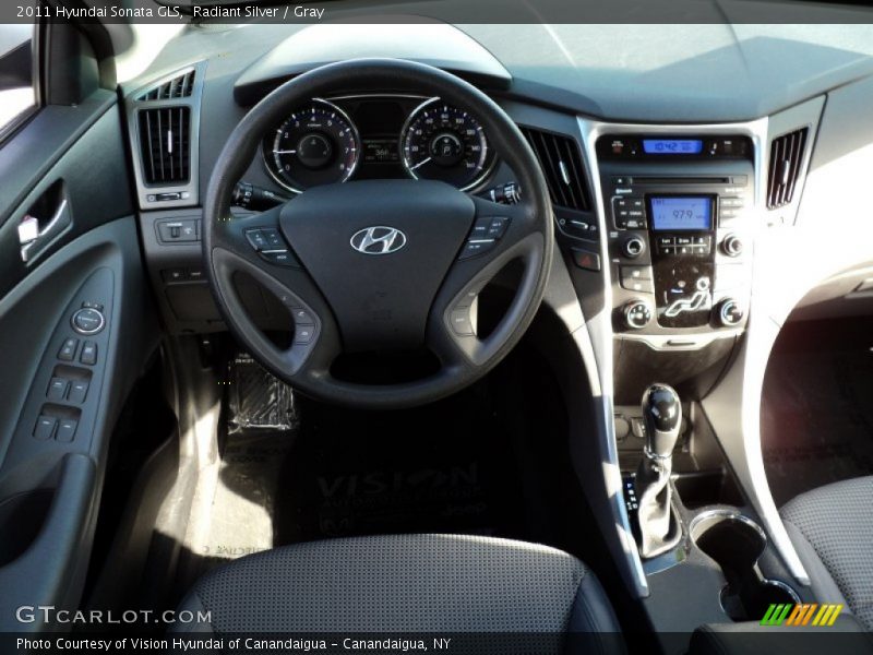 Radiant Silver / Gray 2011 Hyundai Sonata GLS