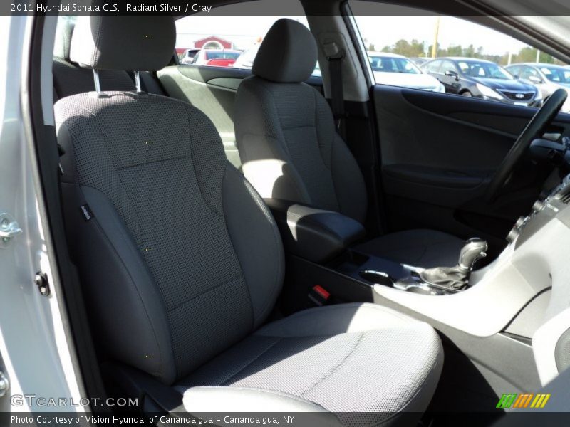 Radiant Silver / Gray 2011 Hyundai Sonata GLS